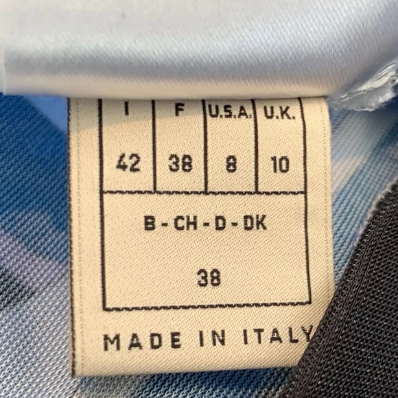 EMILIO PUCCI BLACK BLUE MULTI VISCOSE SILK PRINT PANTS 36RT62 SIZE IT 42 / US 8 - Picture 15 of 15